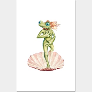 aphrodite frog Posters and Art